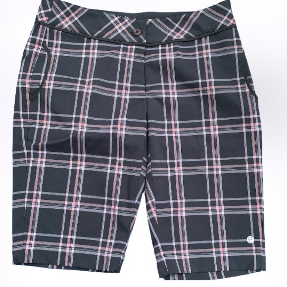 NWT EP Sport by EP Pro Granite Multi Impressions Ladies Gray Plaid Go…
